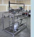 Frame mounted food and beverage process systems